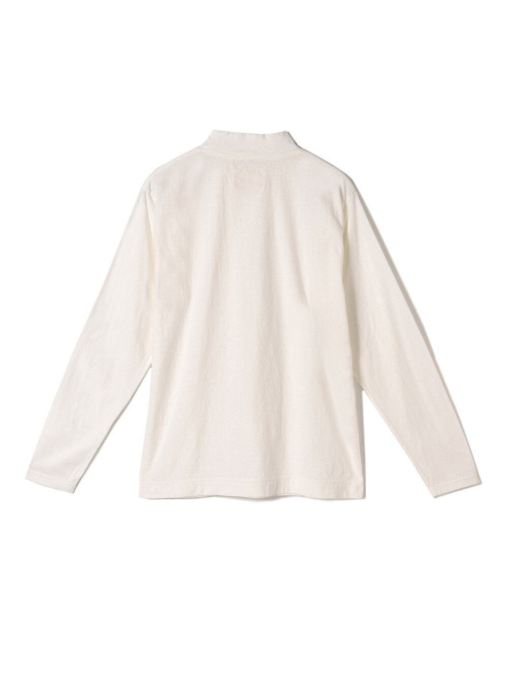 Reverse Cotton 32Gage Jersey, LS Reg. Shape Hi-Neck Tee, #112988, BURGANDY