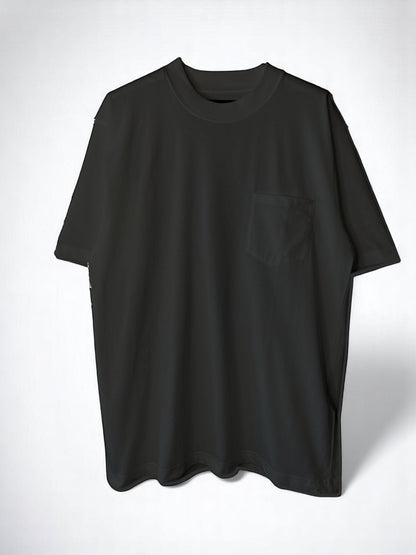 Non-Fuzz Heavyset JZ., #1310042, S/S CREW w/PKT, BLACK
