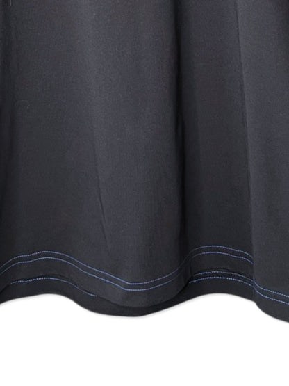 Non-Fuzz Heavyset JZ., #1310043, S/S CREW w/Union Stitch, BLACK W/BLUE