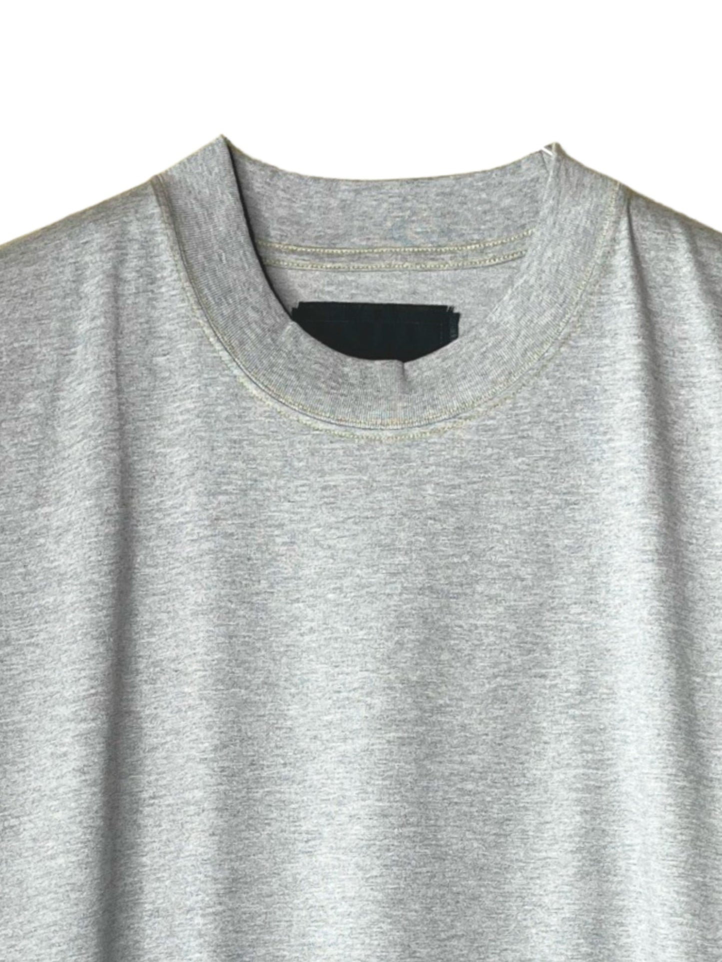 Non-Fuzz Heavyset JZ., #1310043, S/S CREW w/Union Stitch, Ht.GRY w/YEL