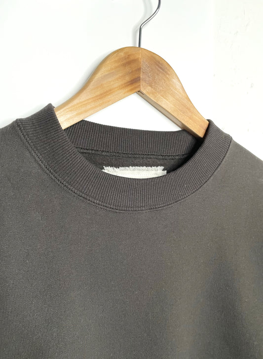 ***UNISEX*** Cotton Fleece, LS Crew Top, 100%cotton, #1320051, WARM CHARCOAL