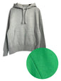 ***UNISEX*** Cotton Fleece, LS HODDED PULLOVER, 1320052,  100%cotton, GREEN