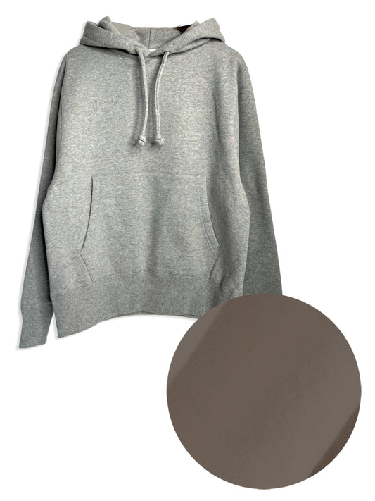 ***UNISEX*** Cotton Fleece, LS HODDED PULLOVER, 1320052,  100%cotton, WARM CHARCOAL