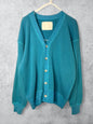 Waffle Rib Combo Tube,UNISEX Cardigan. #1410063, PEACOCK