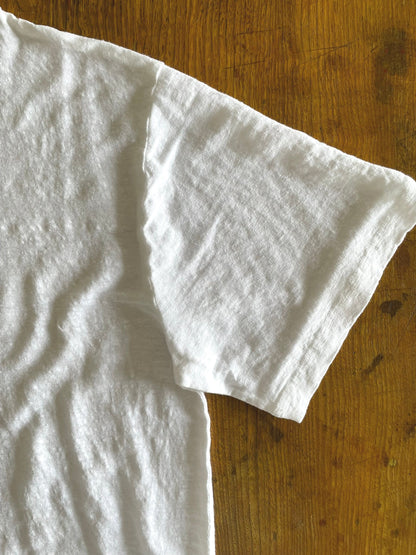 Hemp Jersey, S/S CREW, VLR1410064, Hemp 100%, WHITE