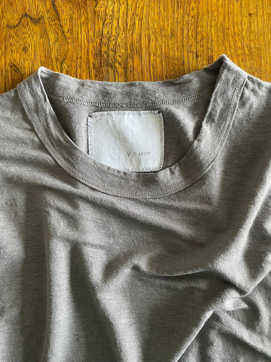 Hemp Jersey, S/S CREW, VLR1410064, Hemp 100%, CHARCOAL