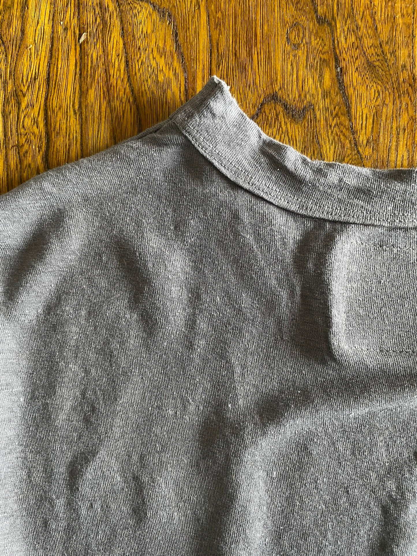 Hemp Jersey, S/S CREW, VLR1410064, Hemp 100%, CHARCOAL