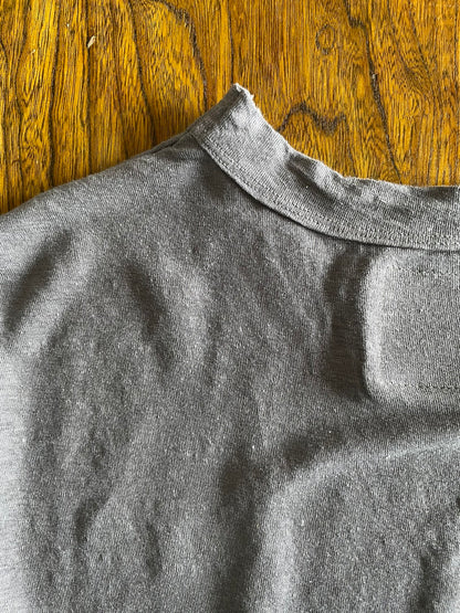 Hemp Jersey, S/S CREW, VLR1410064, Hemp 100%, CHARCOAL