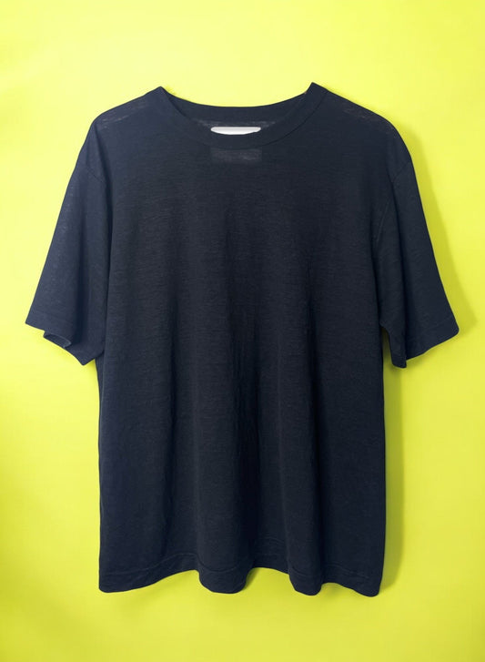 Hemp Jersey, S/S CREW, VLR1410064, Hemp 100%, BLACK