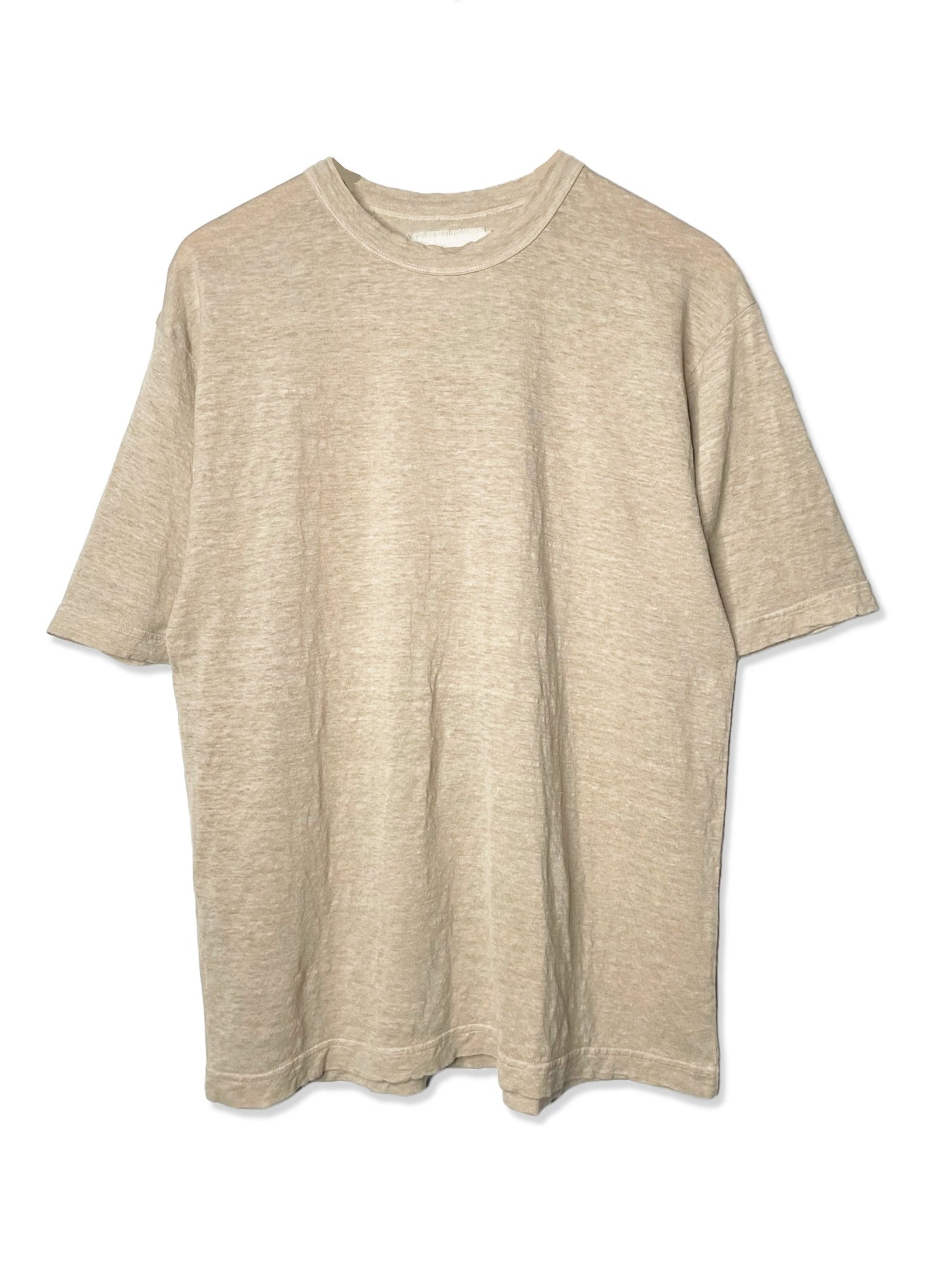 Hemp Jersey, S/S CREW, VLR1410064, Hemp 100%, SAND KHAKI