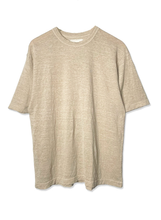 Hemp Jersey, S/S CREW, VLR1410064, Hemp 100%, SAND KHAKI