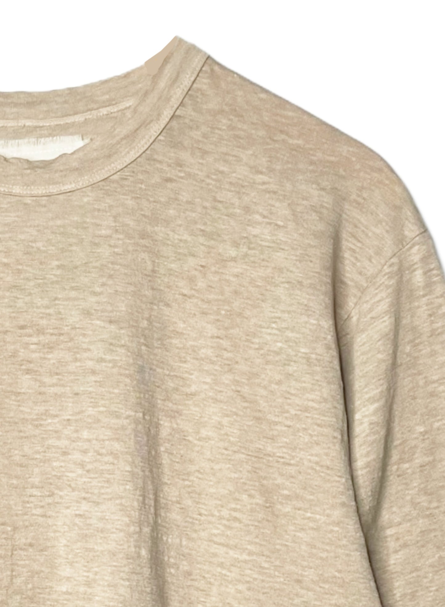 Hemp Jersey, S/S CREW, VLR1410064, Hemp 100%, SAND KHAKI