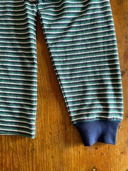 Recycled Cotton Multi Boarder JZ., 100% COTTON, SS CREW T-SHIRTS, 1520087,  GREEN-NAVY