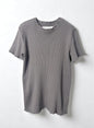 Waffle Rib Combo, #311711, SS CREW TOP, CHARCOAL