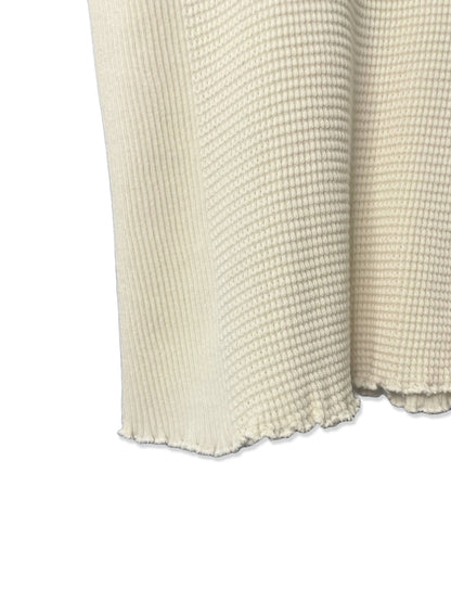 Waffle Rib Combo, #311711, SS CREW TOP,  NATURAL