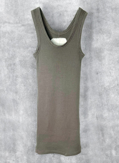 Cotton Cashmere Rib, TANKTOP, #322736, 90%cotton 10%cashmere, CHARCOAL