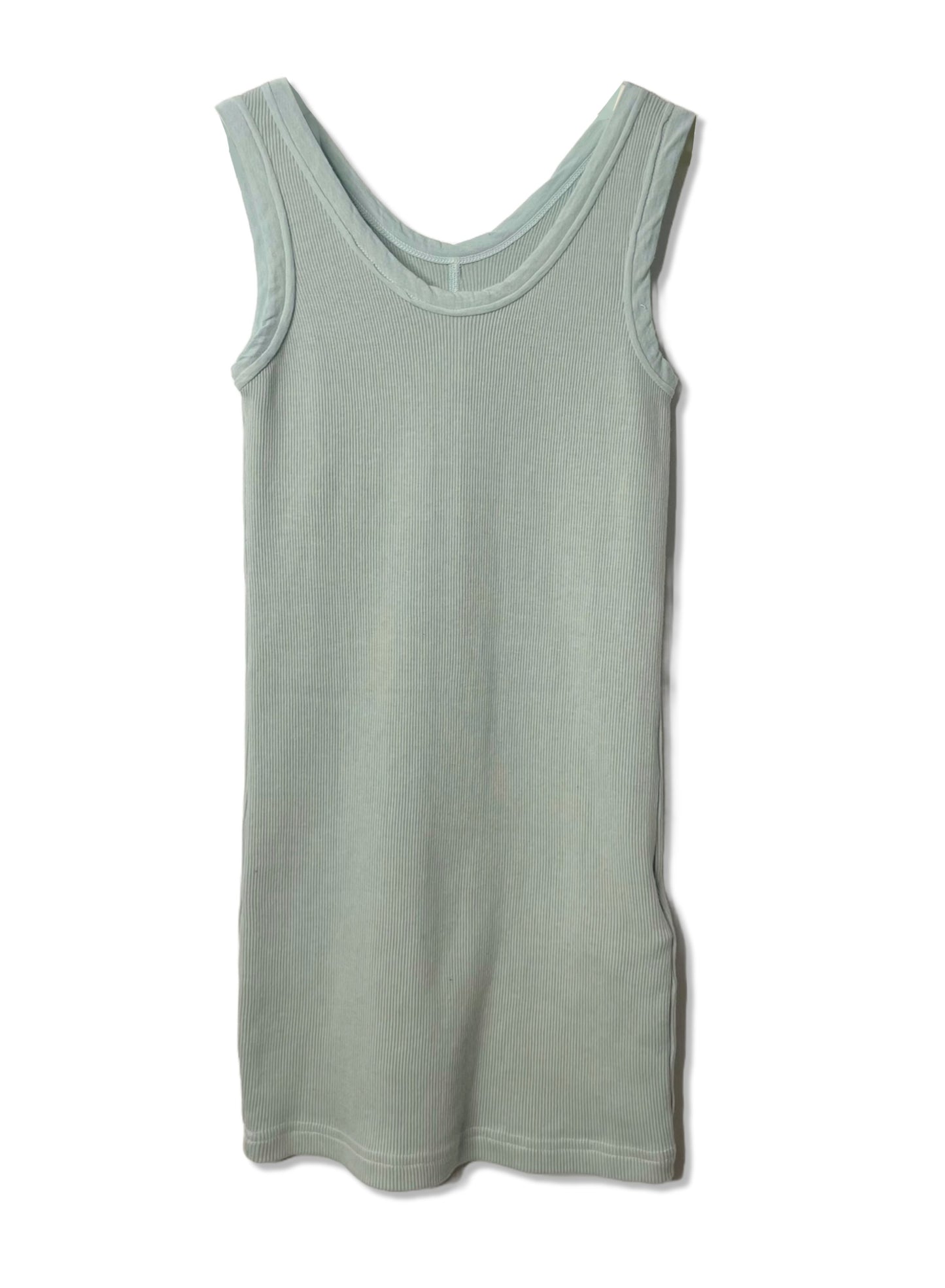 Cotton Cashmere Rib, TANKTOP, #322736, 90%cotton 10%cashmere, DUST MINT