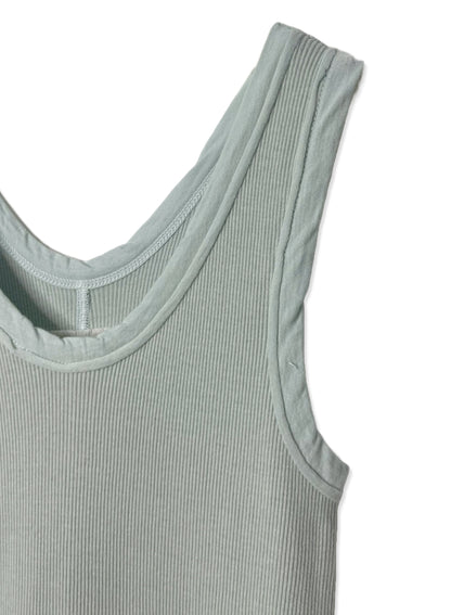 Cotton Cashmere Rib, TANKTOP, #322736, 90%cotton 10%cashmere, DUST MINT