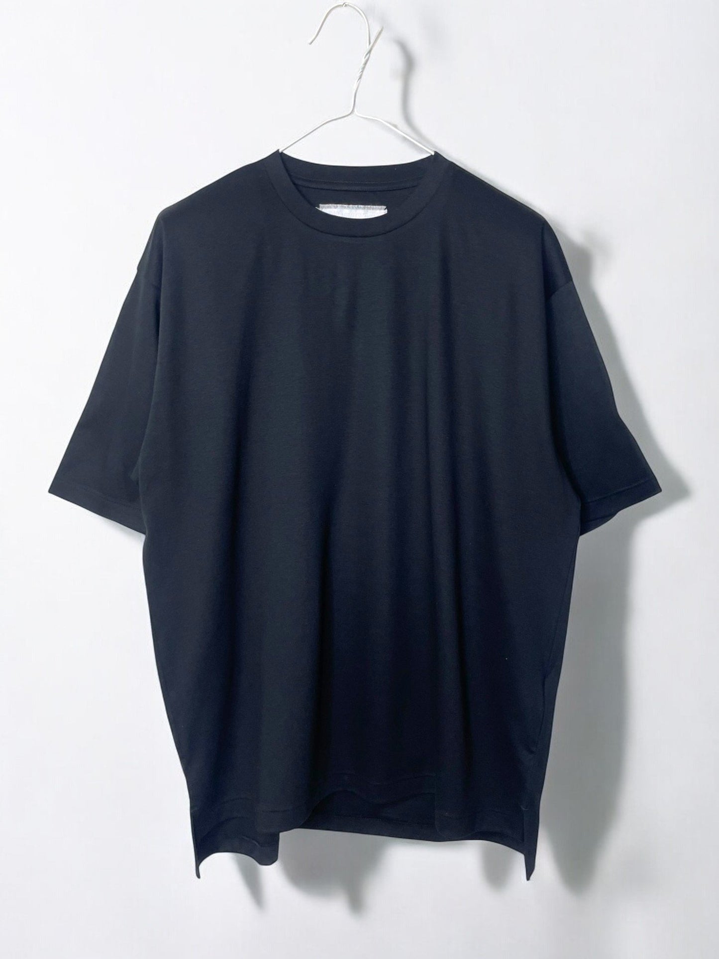 Smooth Basic (Cotton), 351769, S/S LOOSE CREW, BLACK