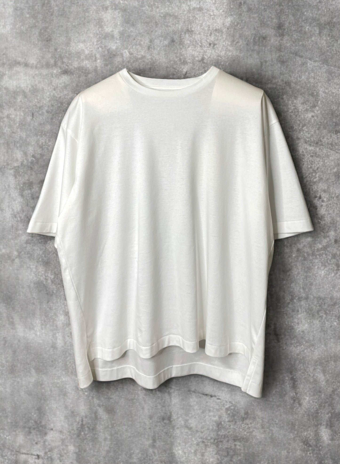 Smooth Basic (Cotton), 351769, S/S LOOSE CREW, WHITE