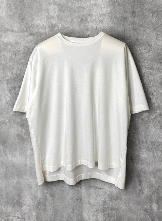 Smooth Basic (Cotton), 351769, S/S LOOSE CREW, WHITE