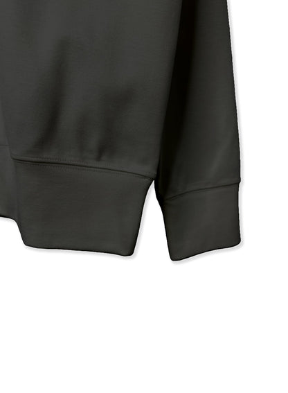 Stretch Ponte Blend , 69% Rayon 29% NYLON  2% POLYURETHANE, #VLR722095, LS CREW, BLACK