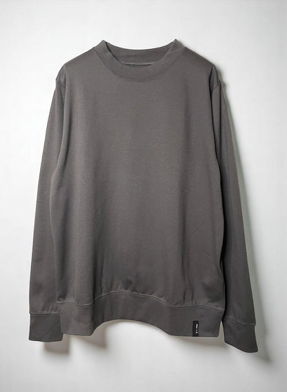 Stretch Ponte Blend , 69% Rayon  29% NYLON  2% POLYURETHANE, #VLR722095, LS CREW, GREY