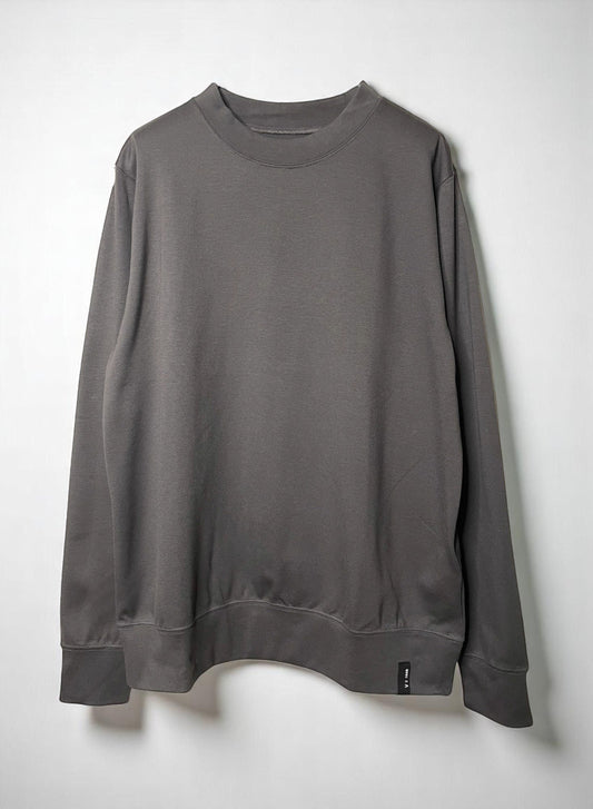 Stretch Ponte Blend , 69% Rayon  29% NYLON  2% POLYURETHANE, #VLR722095, LS CREW, GREY