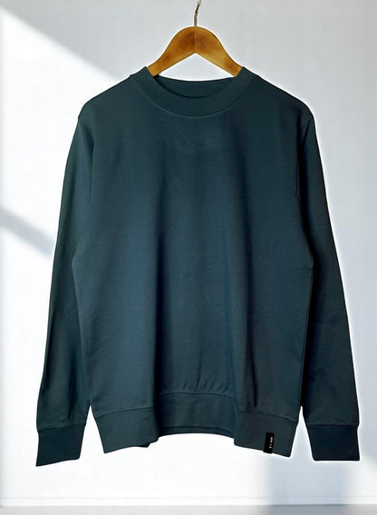 Stretch Ponte Blend , 69% Rayon 29% NYLON  2% POLYURETHANE, #VLR722095, LS CREW, BLACK