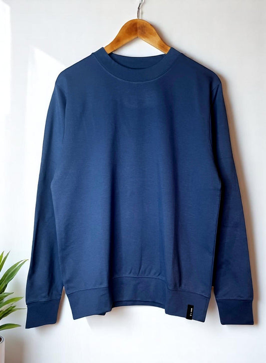 Stretch Ponte (Blend) , 69% Rayon / 29% NYLON / 2% POLYURETHANE, #VLR722095, L/S CREW, NAVY