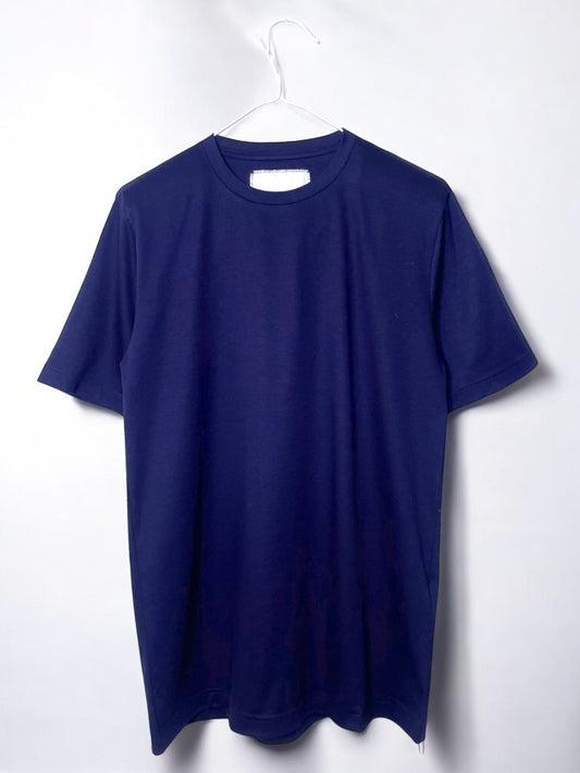 SUPIMA COTTON SMOOTH, #731110, S/S CREW, NAVY