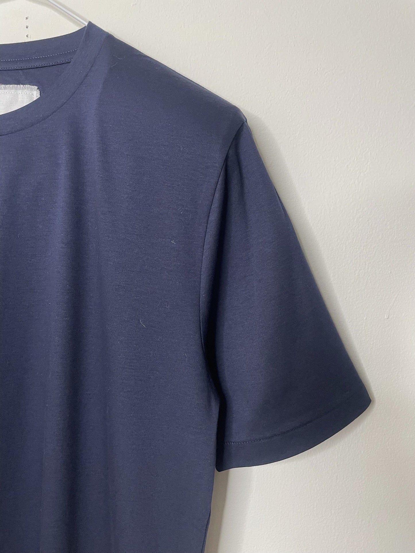 SUPIMA COTTON SMOOTH, #731110, S/S CREW, NAVY