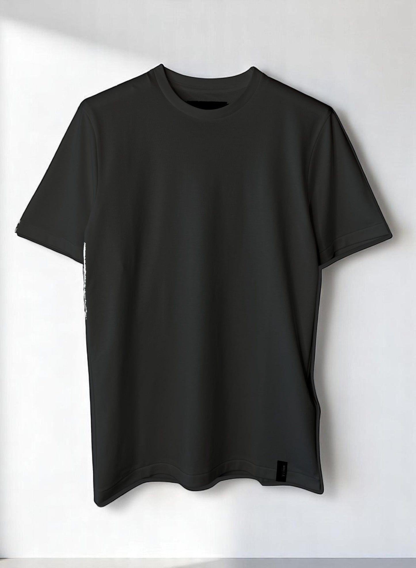 SUPIMA COTTON SMOOTH, #731110, S/S CREW, BLACK
