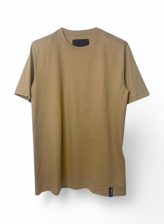 SUPIMA COTTON SMOOTH, #731110, S/S CREW, CAMEL