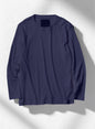 Baby Cotton Smooth, LS Crew T-shirts, NAVY, #782021M