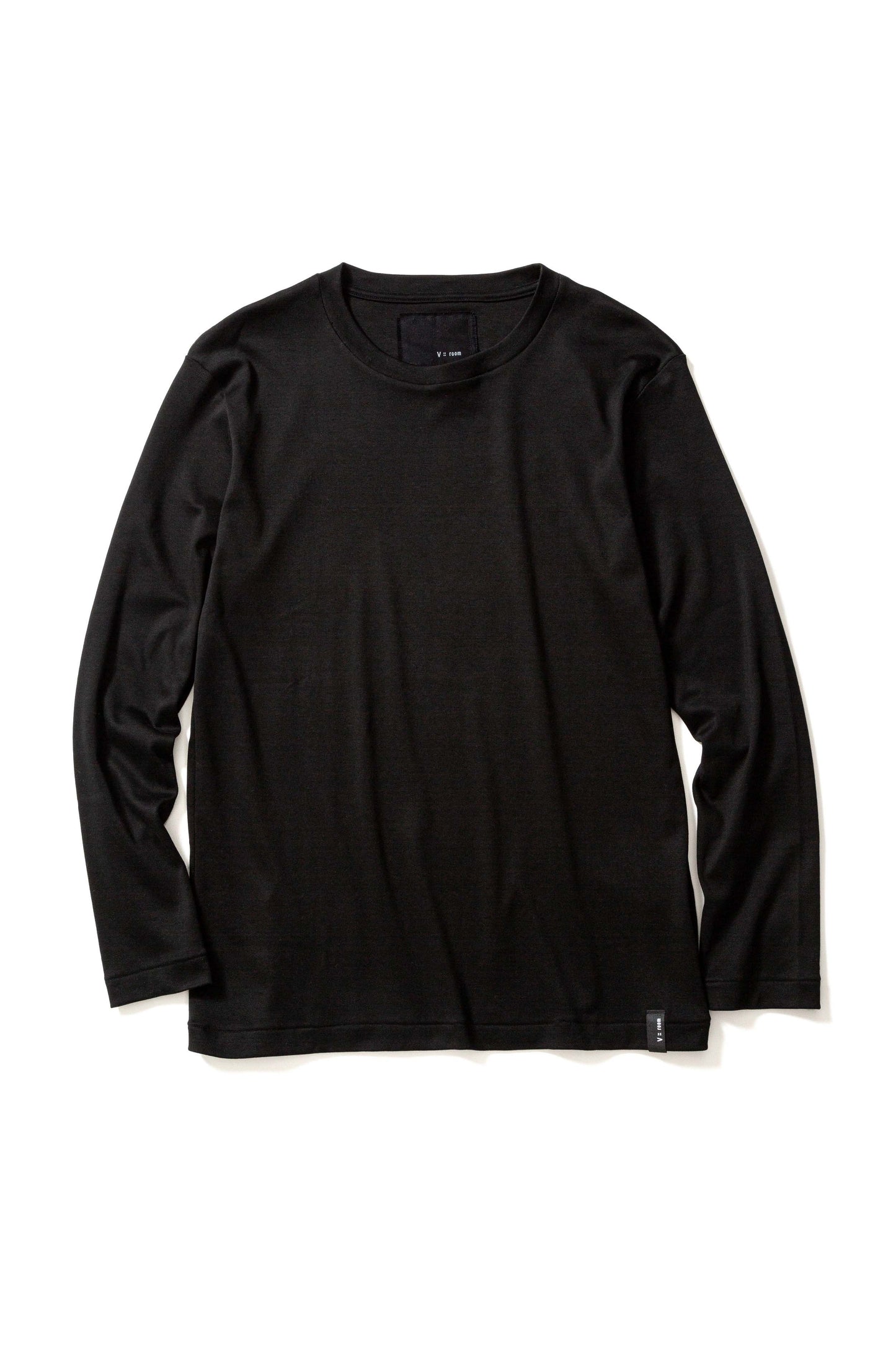 Baby Cotton Smooth, LS Crew T-shirts, BLACK,  #782021M