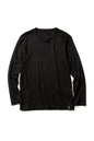 Baby Cotton Smooth, LS Crew T-shirts, BLACK,  #782021M