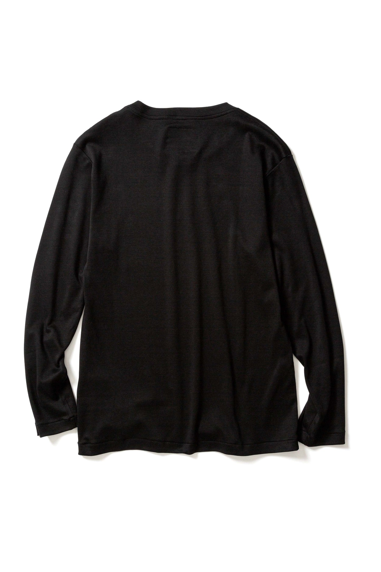 Baby Cotton Smooth, LS Crew T-shirts, BLACK,  #782021M