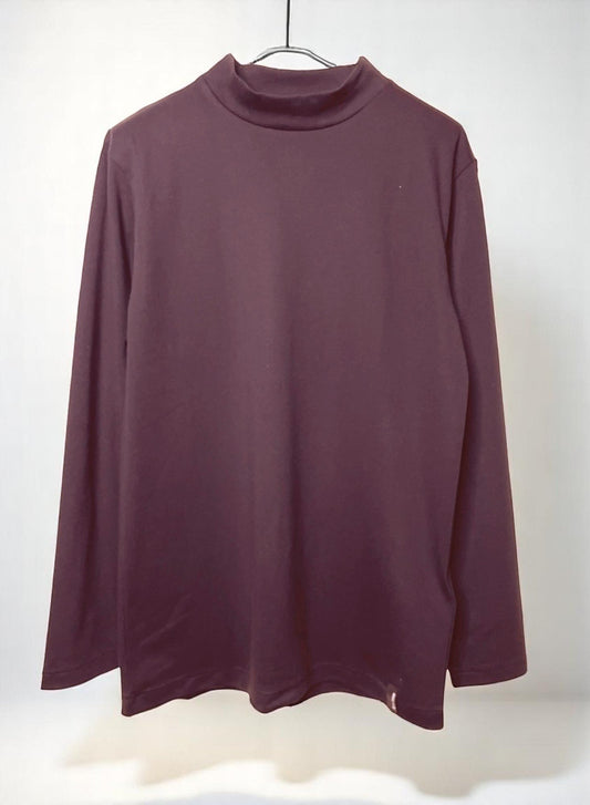 Men's  SUPIMA COTTON SMOOTH, #792041 LS MOCH NECK, CHARCOAL