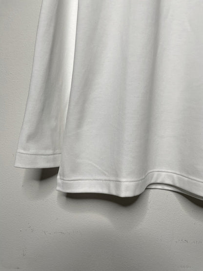 Men's  SUPIMA COTTON SMOOTH, #792041 LS MOCH NECK, WHITE
