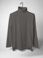 Baby Cotton Smooth, LS TURTLE Crew T-shirts, CHARCOAL #792042