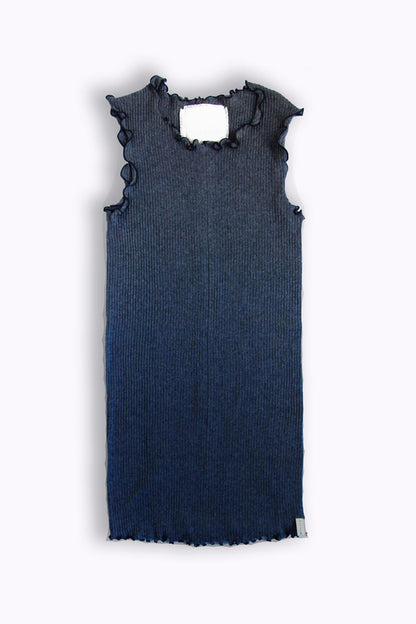 Gauze Rib, Tanktop  # 802-741, charcoal
