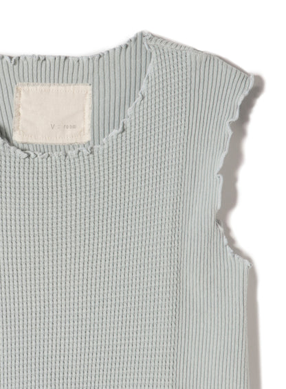 Waffle Rib Combo Tube,  Tanktop. #802-747, GREY