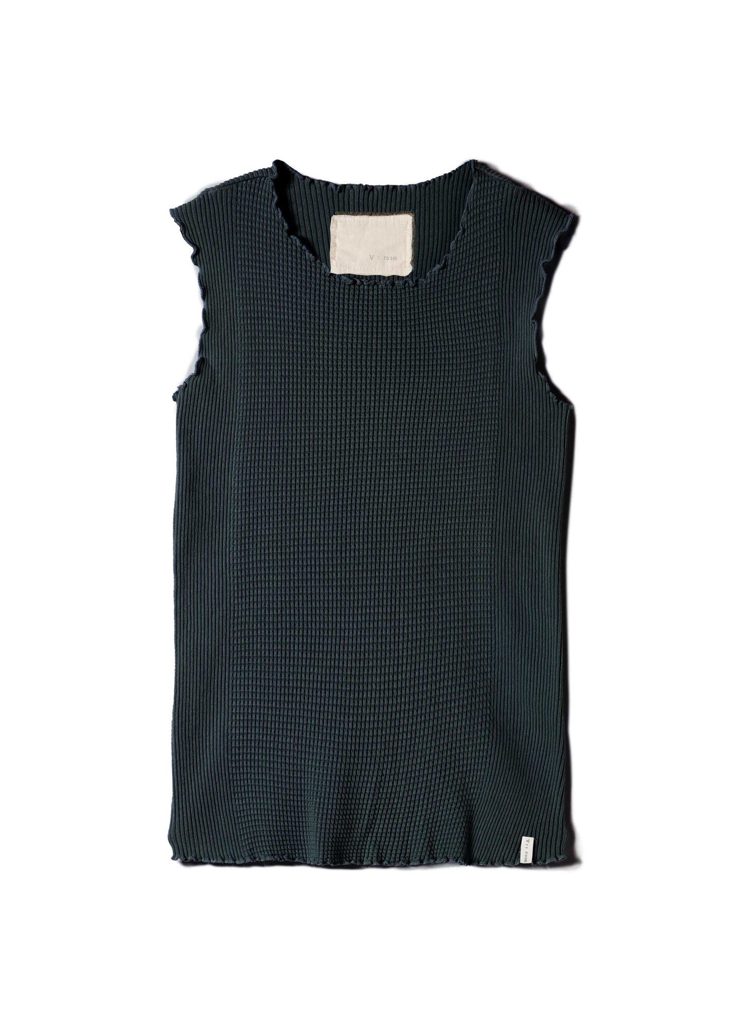 Waffle Rib Combo Tube, Tank top. #802-747, BLACK