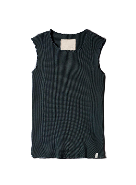 Waffle Rib Combo Tube, Tank top. #802-747, BLACK
