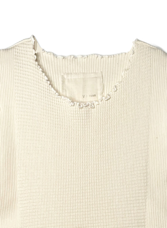 Waffle Rib Combo Tube, Tank top. #802-747, NATURAL