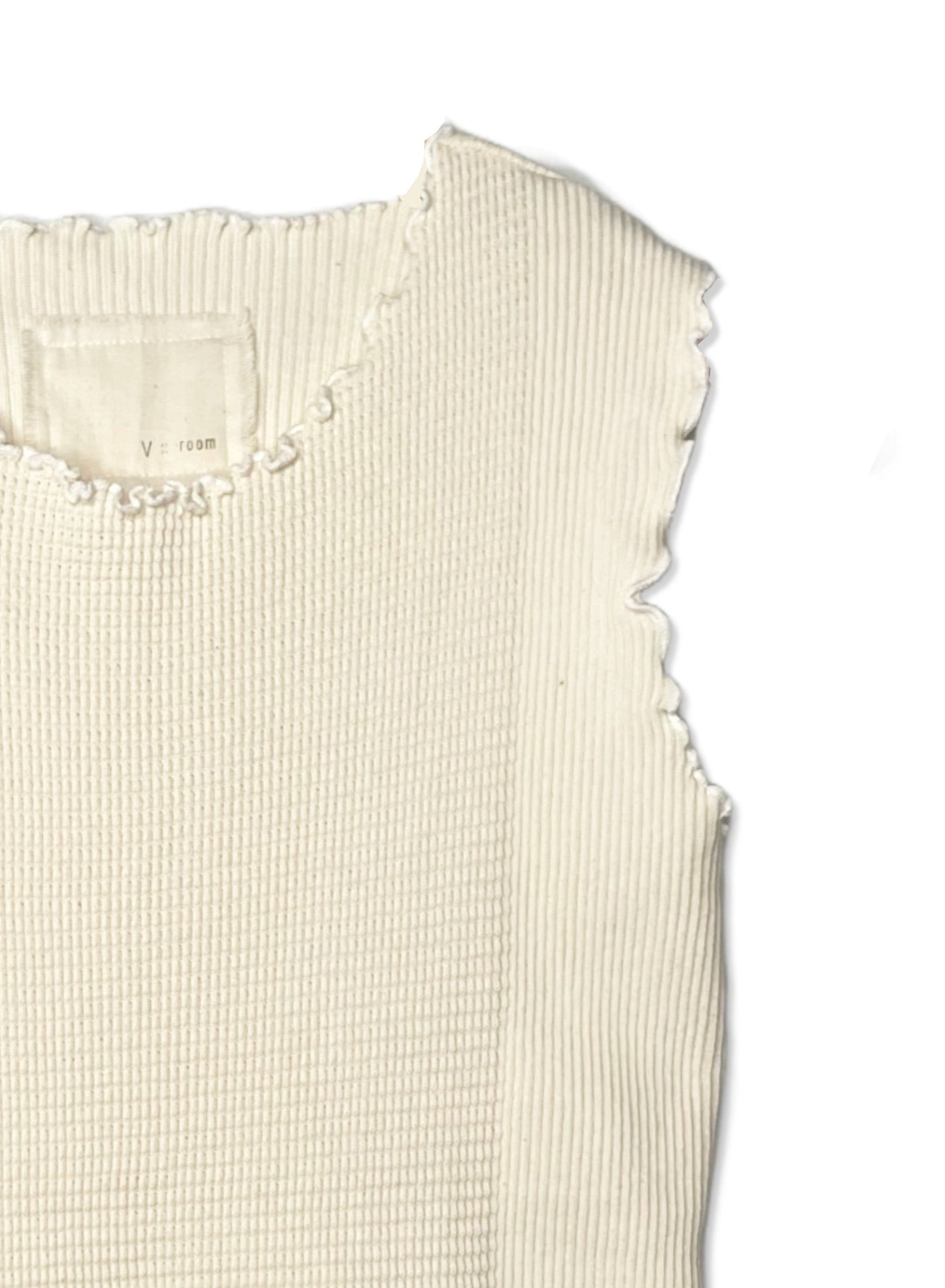 Waffle Rib Combo Tube, Tank top. #802-747, NATURAL