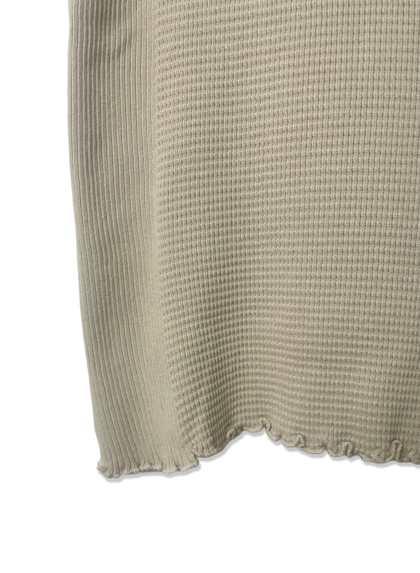 Waffle Rib Combo Tube, Tank top. #802-747, SAND KHAKI