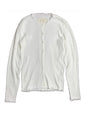 Waffle Rib Combo Tube, Long Sleeve Cardigan. #812-765, White