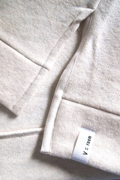 Tencel Brushed Fleece, Long Sleeve Side Slit Crew Neck Sweat Shirts, #802-754, SOLID CHARCOAL